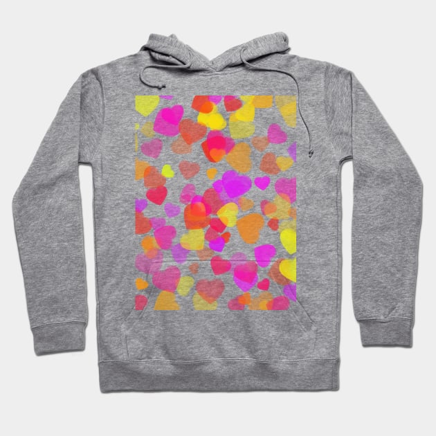 Waterfall of hearts Hoodie by Evgeniya